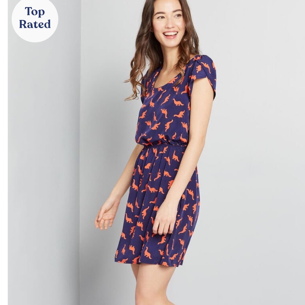 Modcloth Oh My Gosh A Line Dress 🦕💫